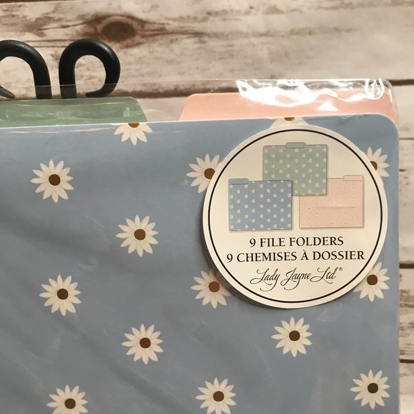 Blue Daisy Notebook Planner File Folder Bundle - Picture 6 of 7